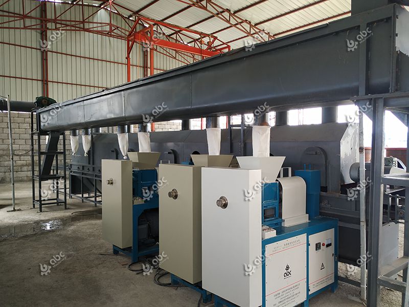 1TPH Coffee Shell Briquetting Production Line Setup in  Ethiopia