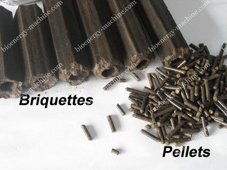 briquettes or pellets