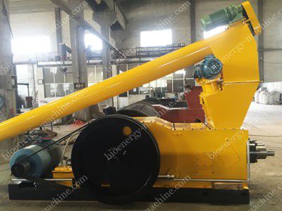 dual-punch briquette press side view