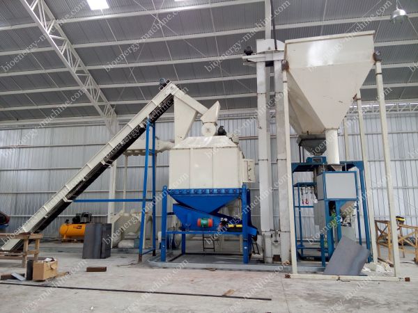pellet cooler and packing machine