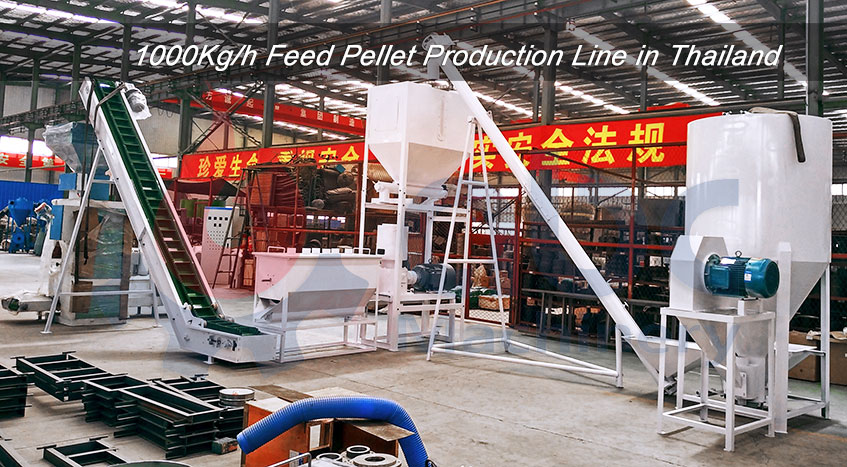 1000kgph Feed Pellet Plant in Thailand