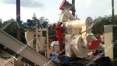 1ton/h bamboo pellet machine