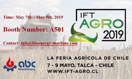 ABC Machinery Will Attend IFT Agro 2019 in Chile