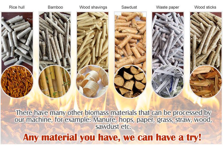 all biomass pellets made by small pellet mill
