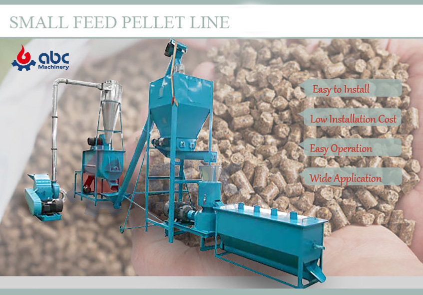 Small Feed Pellet Line at Best Price for Poultry Livestock Fish