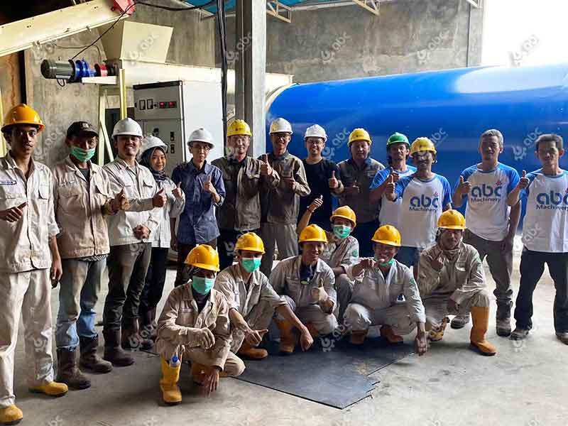 Group Photo of Sawdust Pellet Project