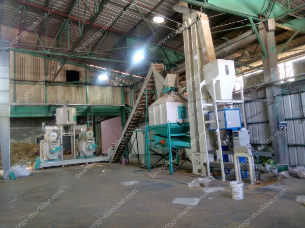 pellet mill, cooler and packing machine