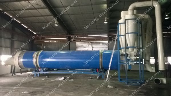 sawdust dryer installation