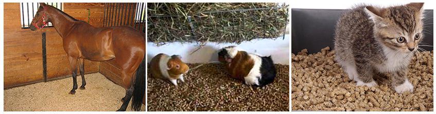 Wheat Straw Pellets Animal Bedding