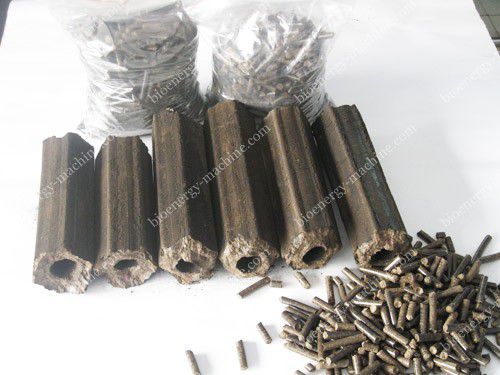 wood sawdust briquettes